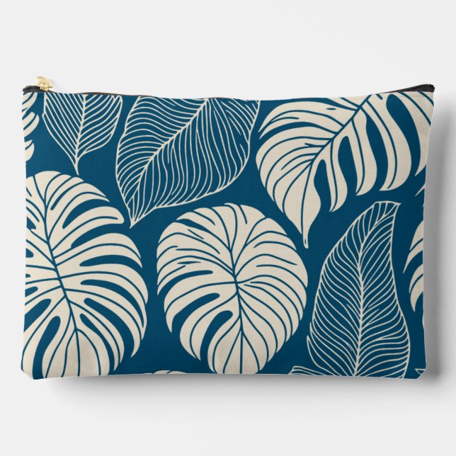 Pochette À Accessoires Feuille de la presse hawaïenne moderne motif (Recto)