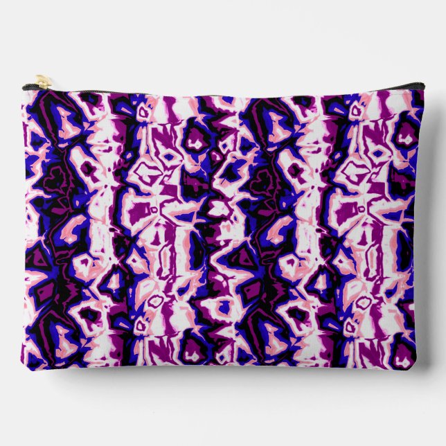 Pochette À Accessoires Fidèle Bohème Rétro Marbré Rayures Fierté Genderfl (Recto)