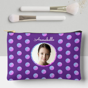Pochette À Accessoires Fille Amusante Purple Et Rose Parties scintillant 