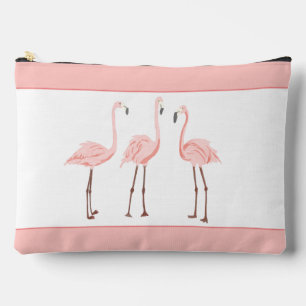 Pochette À Accessoires Flamant rose Trio Monogramme Zipper Pouch