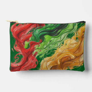 Pochette À Accessoires Flammes de reggae petites