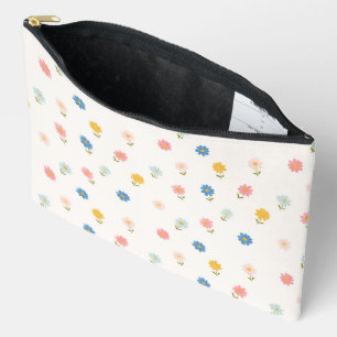 Pochette À Accessoires Fleur bébé rétro pastel