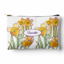 Fleur de jonquille jaune abstraite aquarelle fille