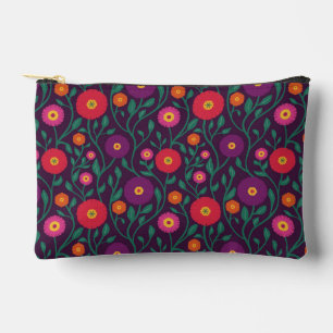 Pochette À Accessoires Fleur de vigne du milieu du siècle   Guirlande de 