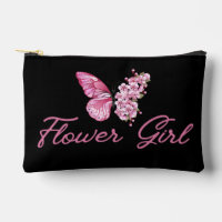 fleur élégante fille, papillon rose mignon noir