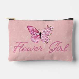 Pochette À Accessoires fleur fille, papillon rose mignonette moderne girl