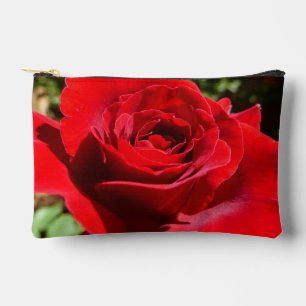 Pochette À Accessoires Fleur rose rouge vif Belle florale