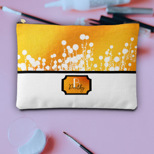 Pochette À Accessoires Fleurs de magie jaune