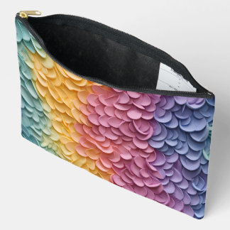 POCHETTE À ACCESSOIRES FLEURS DE REGARDE 3D COLORÉES EN COULEUR
