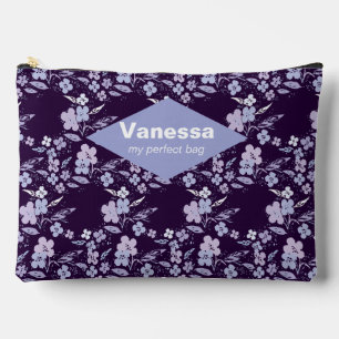 Pochette À Accessoires Fleurs de saumons.