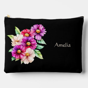 Pochette À Accessoires Fleurs Filles Simples Et Élégantes