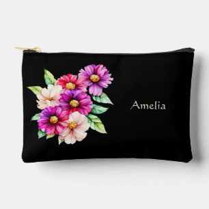 Pochette À Accessoires Fleurs Filles Simples Et Élégantes