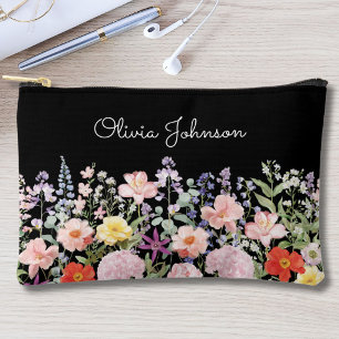 Pochette À Accessoires Fleurs Jardin Floral Personnalisé Coloré Jolies