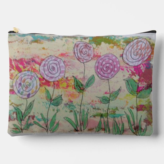 Pochette À Accessoires Fleurs Lollipop (Recto)