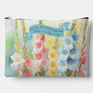 Pochette À Accessoires Fleurs Peinture de jardin, Citation de la Bible, V