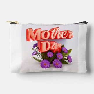 Pochette À Accessoires Fleurs sauvages colorées pour la fête des Mères