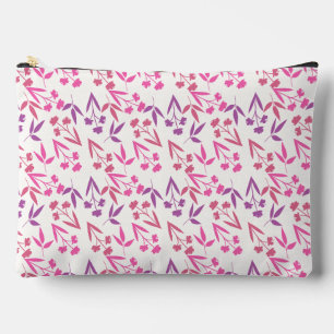 Pochette À Accessoires Fleurs violettes Motif sans soudure - Élégant Flor