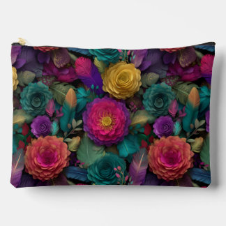 Pochette À Accessoires Fleuves et plumes sauvages vibreurs Fourre-tout