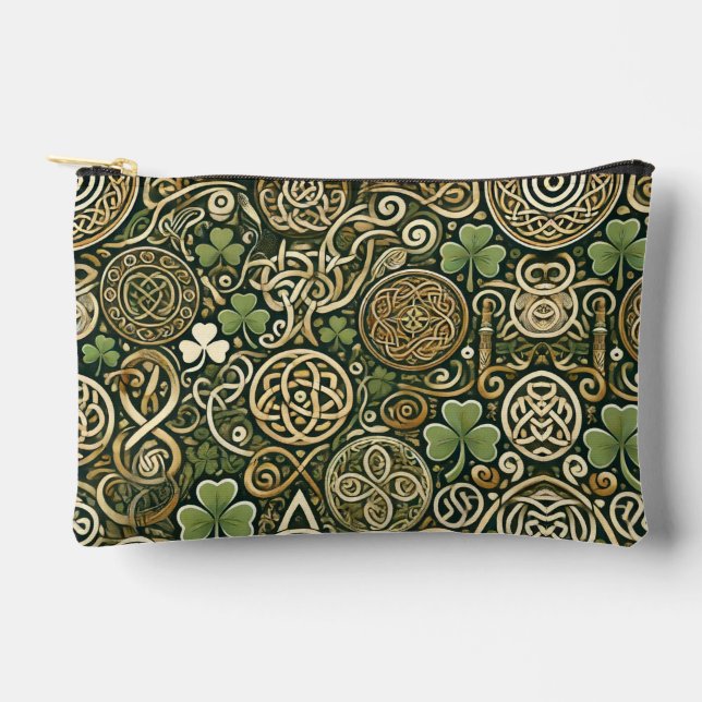 Pochette À Accessoires Floraison celtique (Recto)