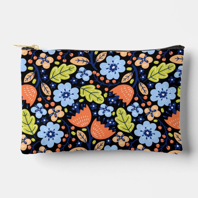 Pochette À Accessoires Flower pattern colorful shining   (Recto)