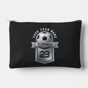 Pochette À Accessoires Football personnalisé avec nom d'équipe et de joue