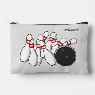 Pochette À Accessoires Frappe Bowling Nom Personnalisé