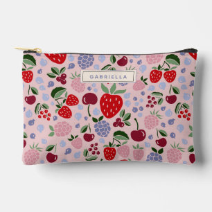 Pochette À Accessoires Fruits Baies Demoiselle d'Honneur Personnalisé Ros