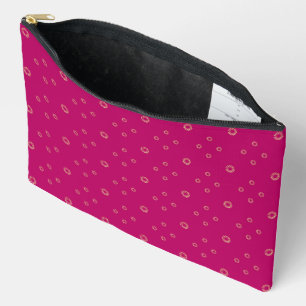 Pochette À Accessoires Fuchsia Golden Zinnia Soleil