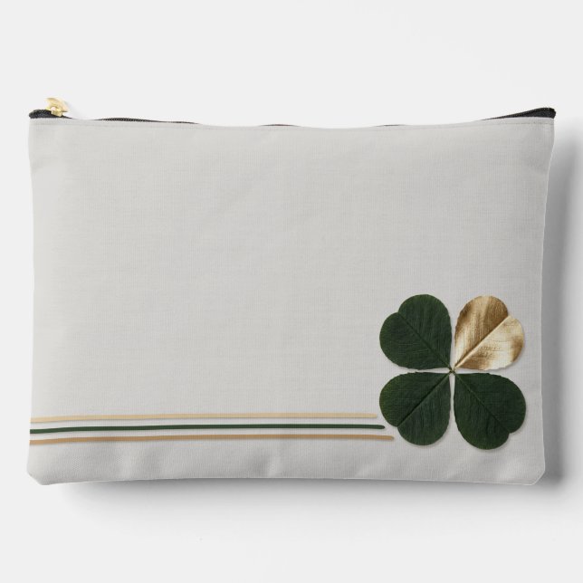 Pochette À Accessoires Gilded Clover Luxe Triple-Line Accessory Pouch (Recto)