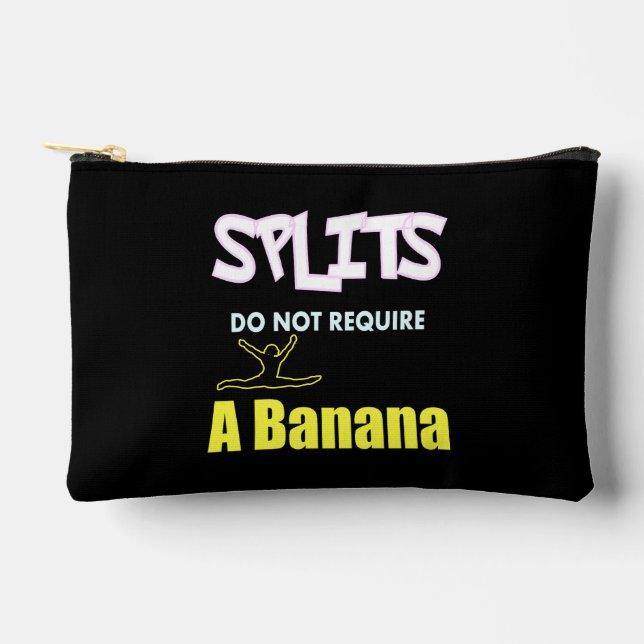 Pochette À Accessoires Girls Gymnastique Banana Splits Citation (Recto)