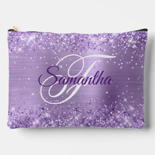 Pochette À Accessoires Glitter Lumière Violet Huile Fancy Monogramme