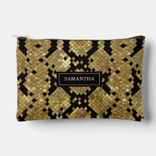 Pochette À Accessoires Glitterie Peau animal Imprimer Motif Personnalisé