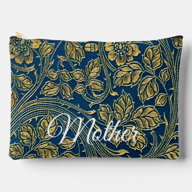 Pochette À Accessoires Golden Blue Elegance (Recto)