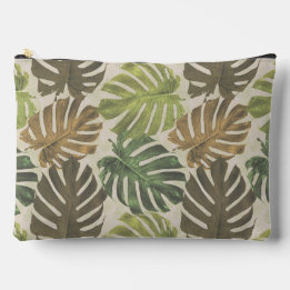 Pochette À Accessoires Golden Palm Tropical Feuille