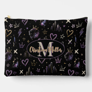 Pochette À Accessoires Graffiti Urbain Personnalisé Doodle Cosmique