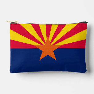 Pochette À Accessoires Graphique Drapeau dynamique de l'état de l'Arizona