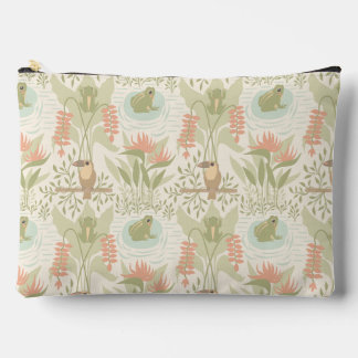 Pochette À Accessoires Grenouilles et oiseaux de la jungle douce