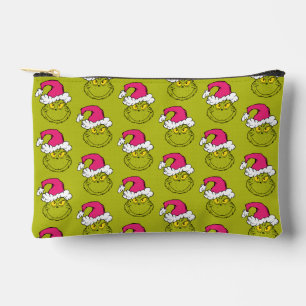 Pochette À Accessoires Grinch avec chapeau de Père Noël rose