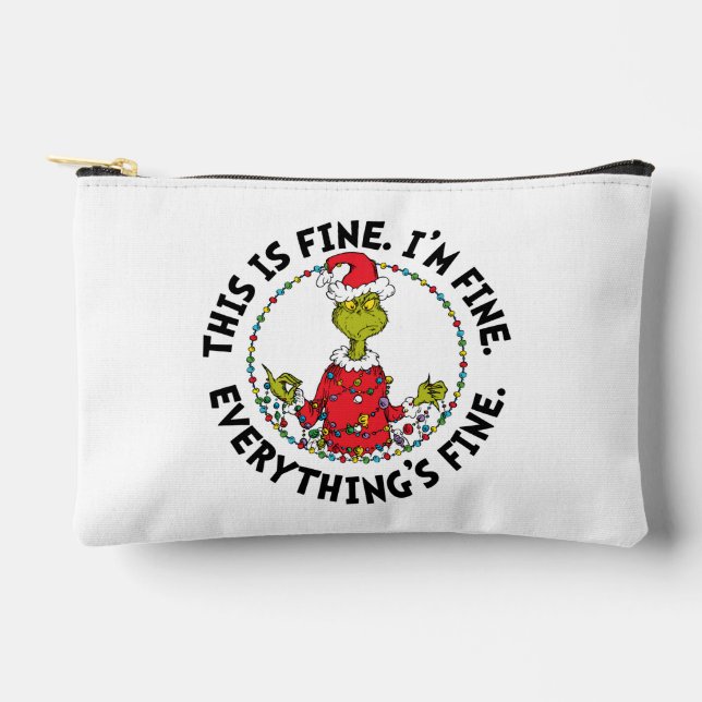 Pochette À Accessoires Grinch | Everything's Fine (Recto)
