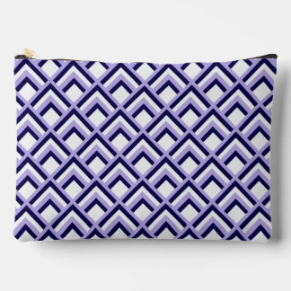 Pochette À Accessoires Gris clair Navy Lavande Motif sans couture en form