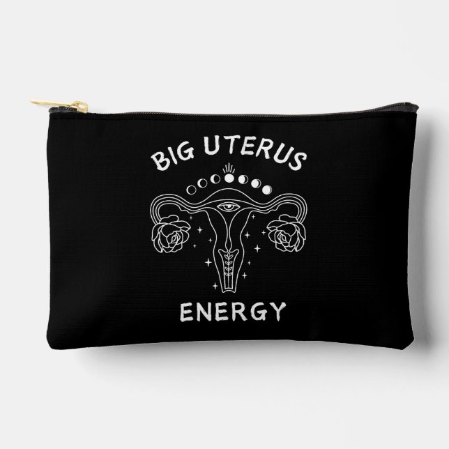 Pochette À Accessoires Gros utérus énergie féministe (Recto)