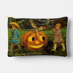 Pochette À Accessoires Halloween Jack-o-Lantern nuit de récolte par les e