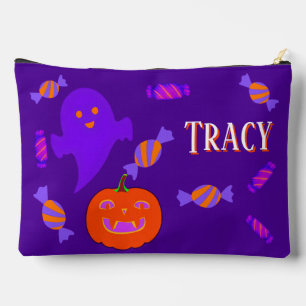 Pochette À Accessoires Halloween violet mignet et Éffrayant