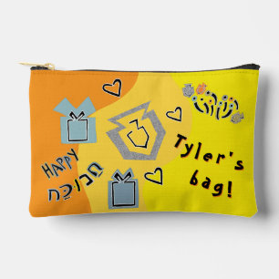 Pochette À Accessoires Hanoukka Dreidel Jeu Accessoire Pouch