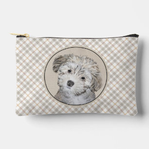 Pochette À Accessoires Havanais Puppy Peinture Sable Original Pet Dog Art