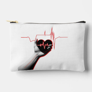 Pochette À Accessoires Heartbeat Love Design – Hand Holding Heart