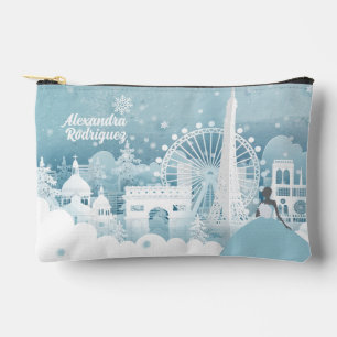 Pochette À Accessoires Hiver bleu glace à Paris