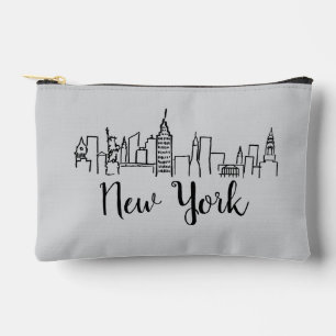 Pochette À Accessoires Illustration de la ligne aérienne de New York