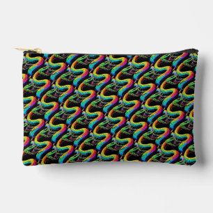 Pochette À Accessoires Illustration de serpent coloré