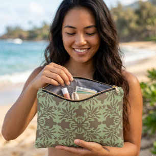 Pochette À Accessoires Impression aloha courtepoint hawaïenne honu